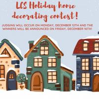 Holiday home decorating poster advertising event  
