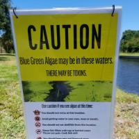 Palm Beach County Health Department sign at Pine Tree Park 