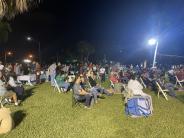 The crowd listening to a performance by the Young Singers of the Palm Beaches. 
