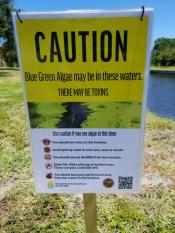 Palm Beach County Health Department sign at Pine Tree Park 