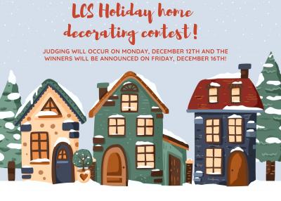 Holiday home decorating poster advertising event  