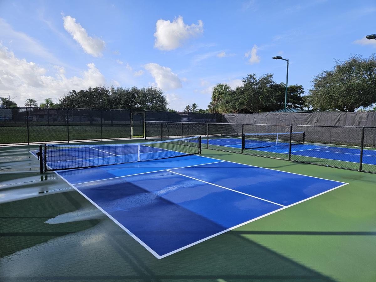 pickleball courts at Community Park