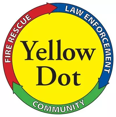 Yellow dot logo